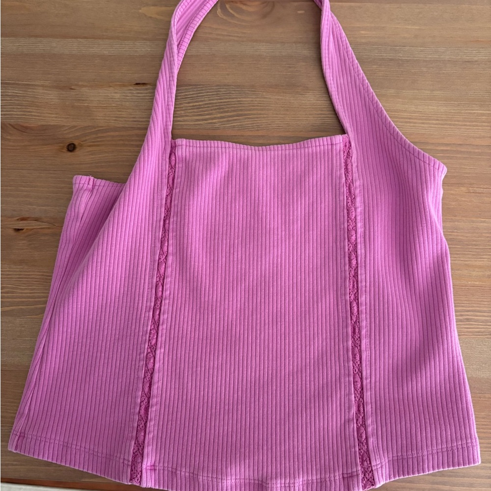 American Eagle Outfitters Pink Crop Top
